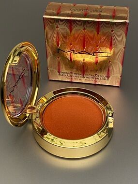 MAC “Coveted Coral” Skinfinish Metallic Cream Blush
